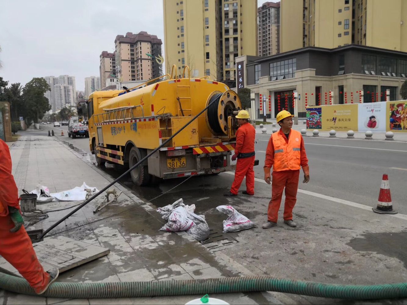 永福排污管道清淤-管道清洗